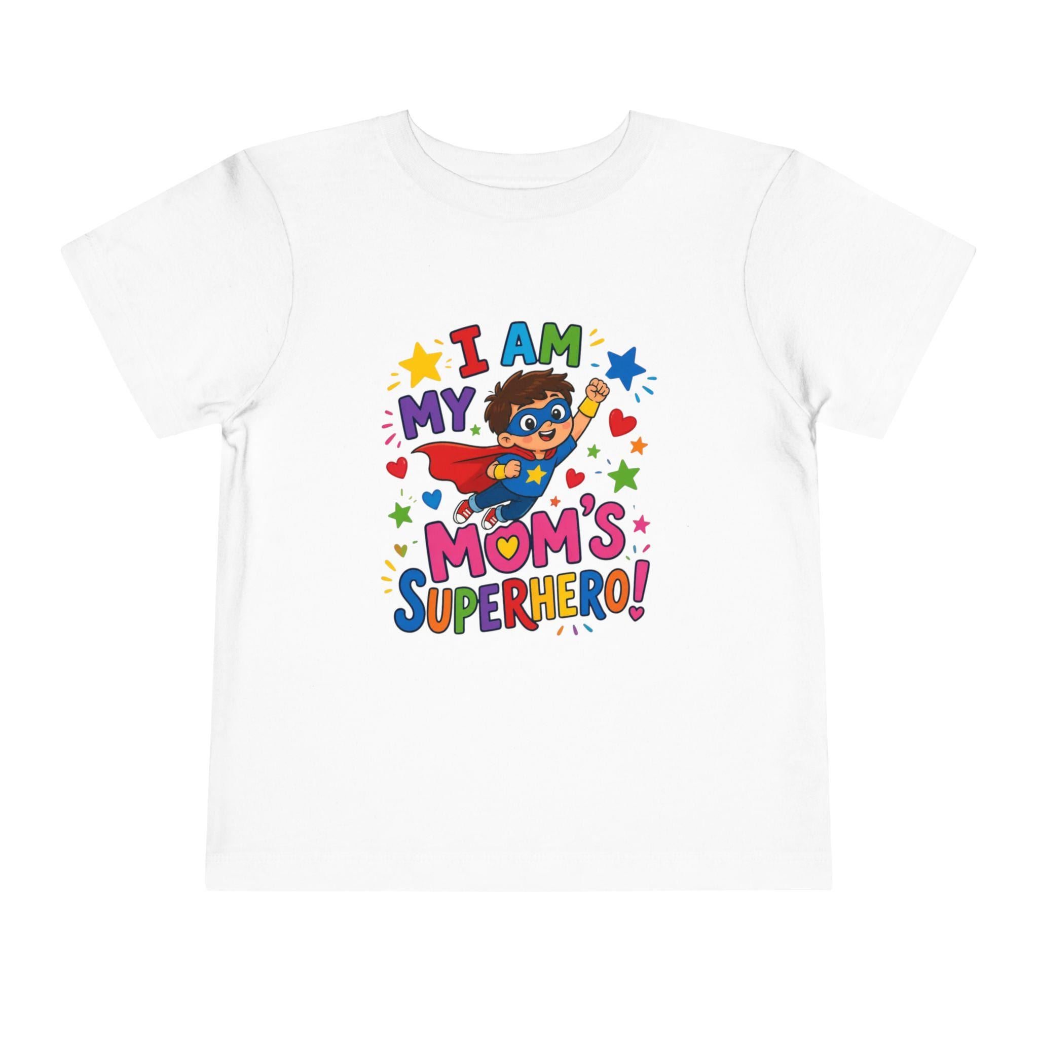 Toddler Superhero Shirt, I Am My Mom's Superhero, Playful Graphic Tee