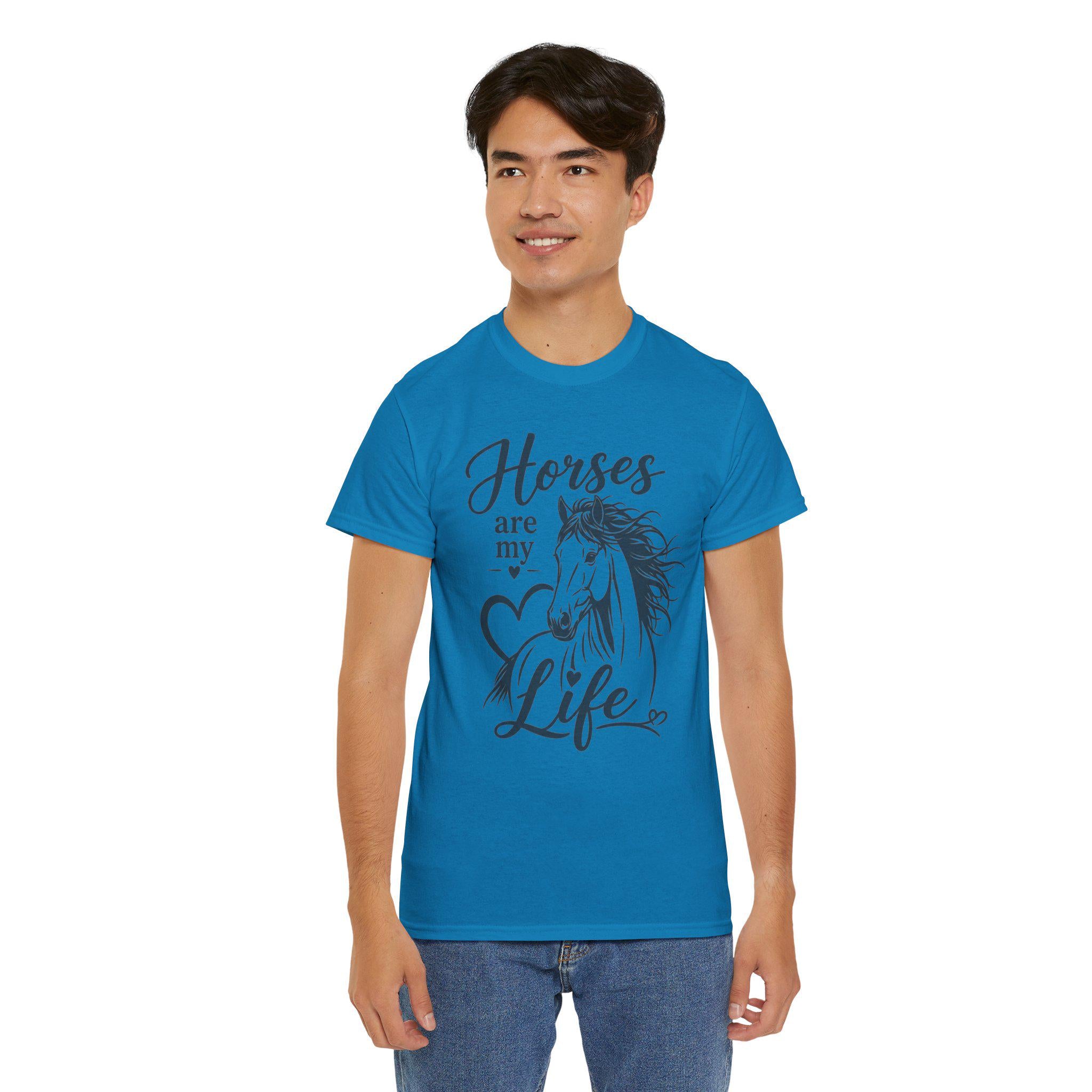 Horses Are My Life shirt Tee | Horse sketch, heart design