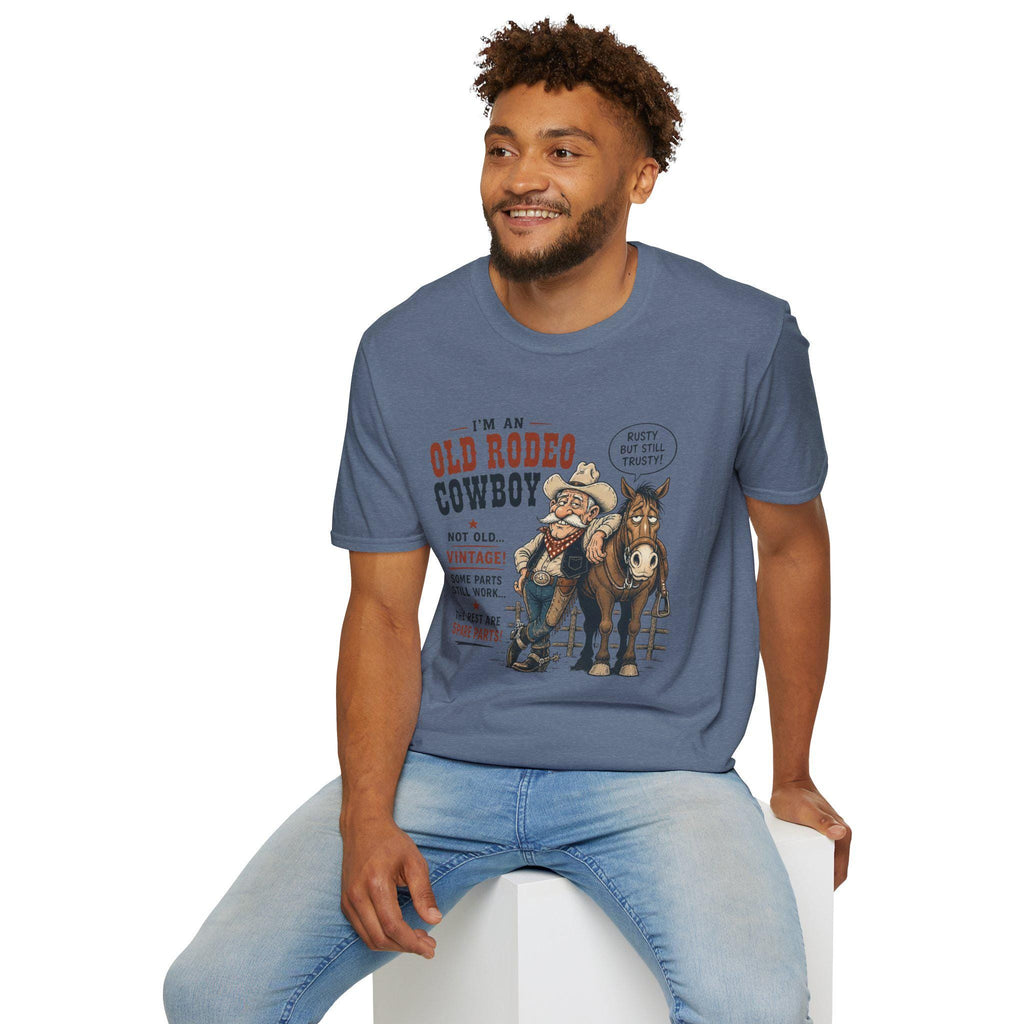 Old Rodeo Cowboy T-Shirt | Vintage Western Cowboy Graphic