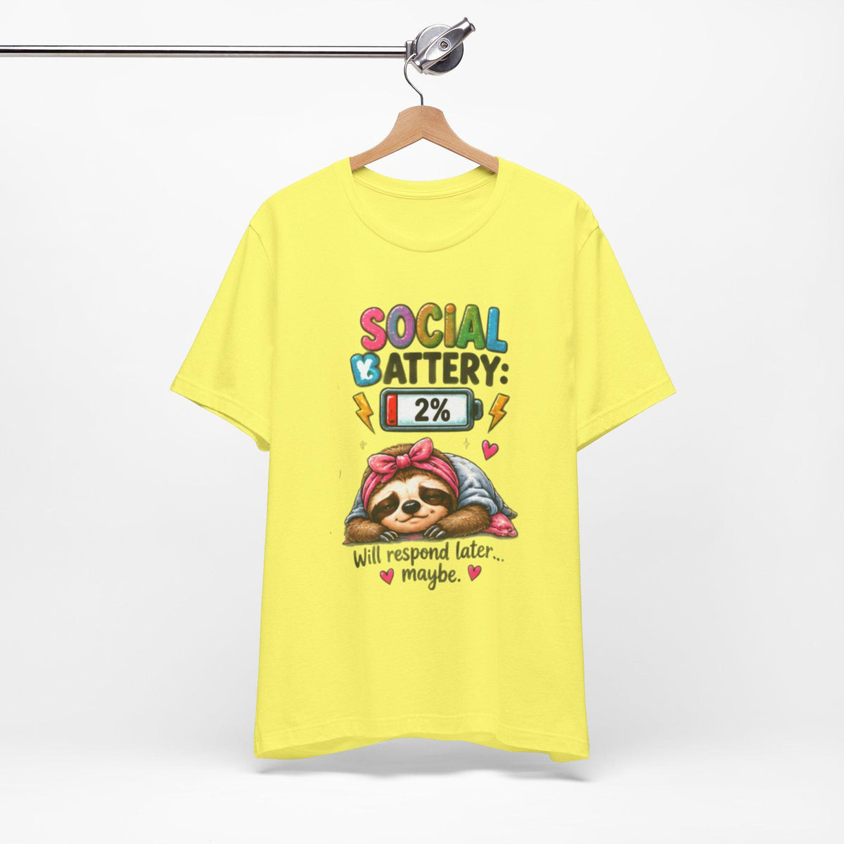 Social Battery Low Tee | Funny Introvert Shirt, Fun Sarcasm Tee Shirt, Bella Canvas Tee