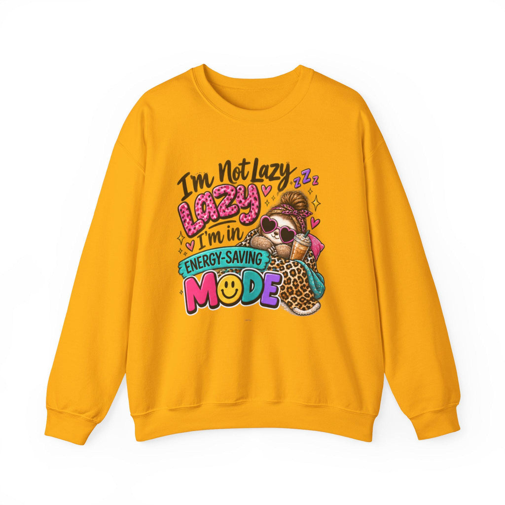 I'm Not Lazy I'm In Energy-Saving Mode sweatshirt | Genz Graphic Crewneck sweatshirt