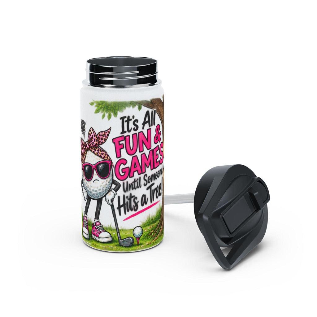 Golf Humor Water Bottle | Stainless Steel Insulated Tumbler, Cheeky Sporty Vibe