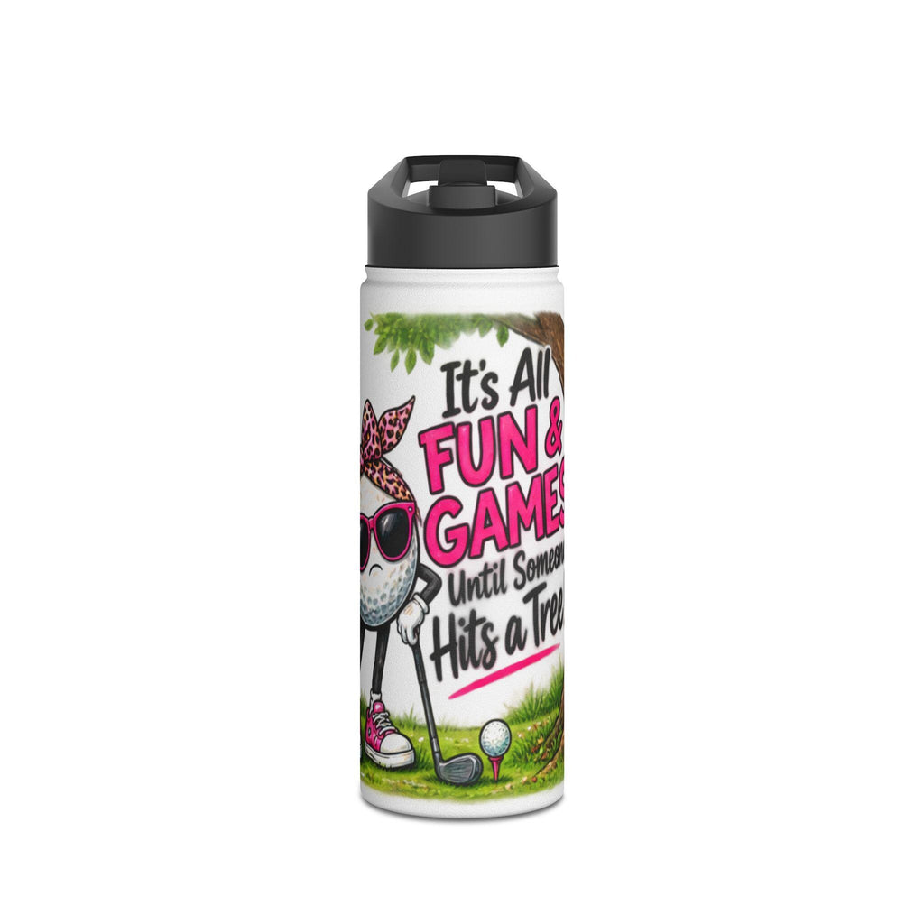 Golf Humor Water Bottle | Stainless Steel Insulated Tumbler, Cheeky Sporty Vibe