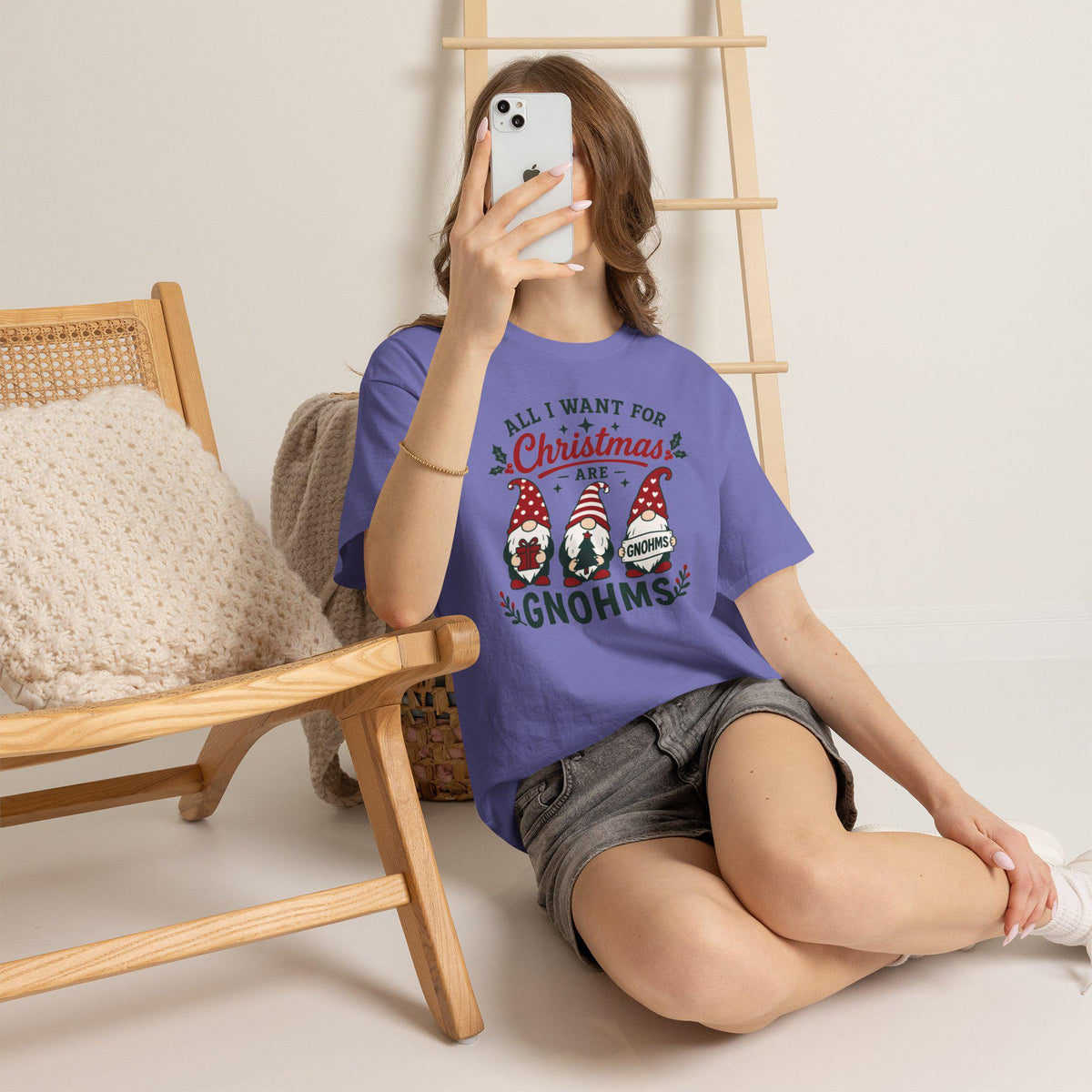 All I Want for Christmas Are Gnomes T-Shirt | Christmas Gnome Tee