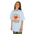 Kids Rainbow Heart Tee | Positive Quote, Stars, Clouds Graphic Shirt