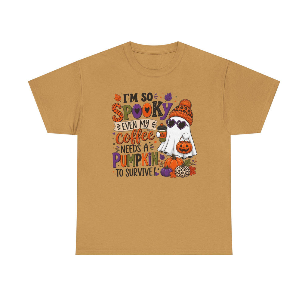 Spooky Pumpkin Ghost Tee | Fall Halloween Graphic Shirt
