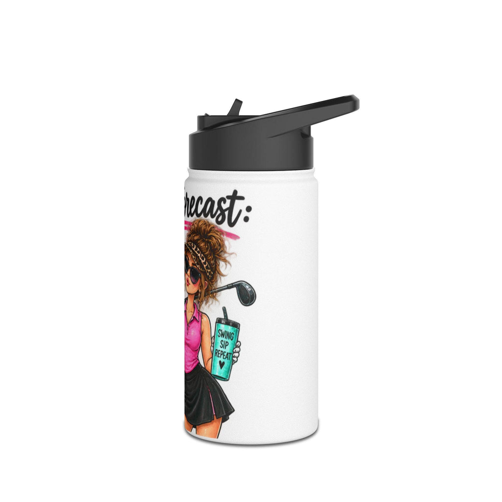 Golf Water Bottle, Stainless Steel Tumbler, Cold Drinks, Matte Grip, Gift