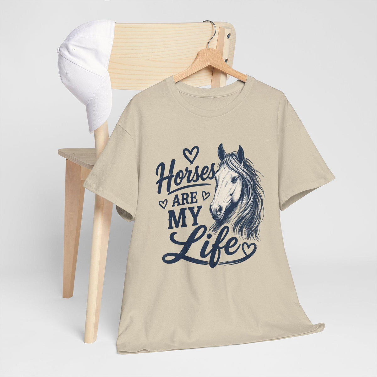 Horses Are My Life Tee | Horse Head Illustration, Equestrian Shirt