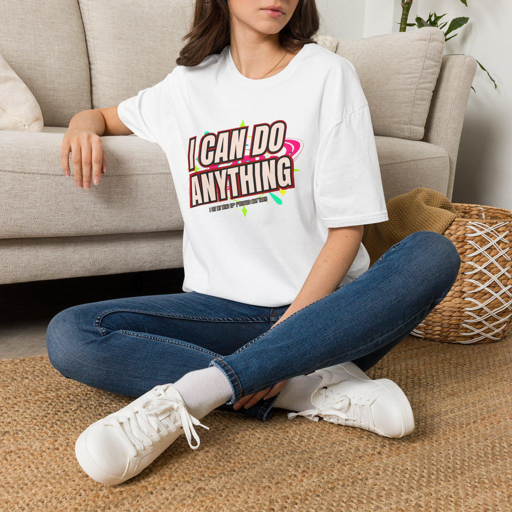 I Can Do Anything Motivational T-Shirt, Retro Positive Quote Tee, Inspirational Gift for Her, Empowerment Graphic Tee, Confidence Shirt