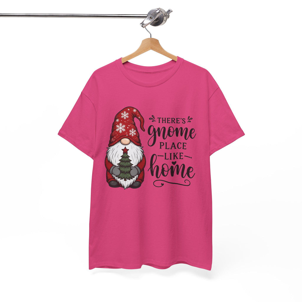 Gnome Place Like Home Tee | Christmas Gnome Holding Tree