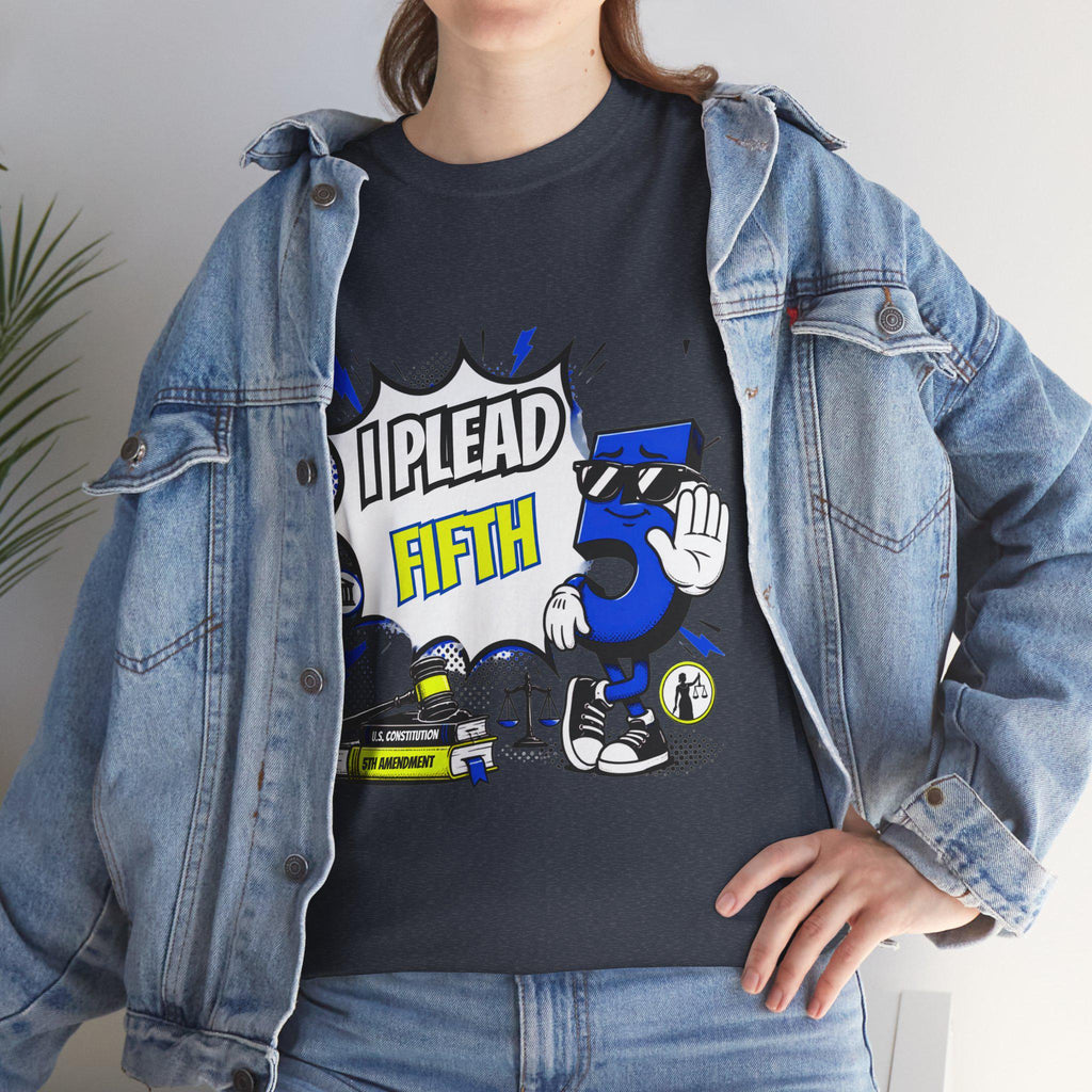 I Plead Fifth graphic Tee | Funny 5th Amendment design, Lawyer Rights Shirt