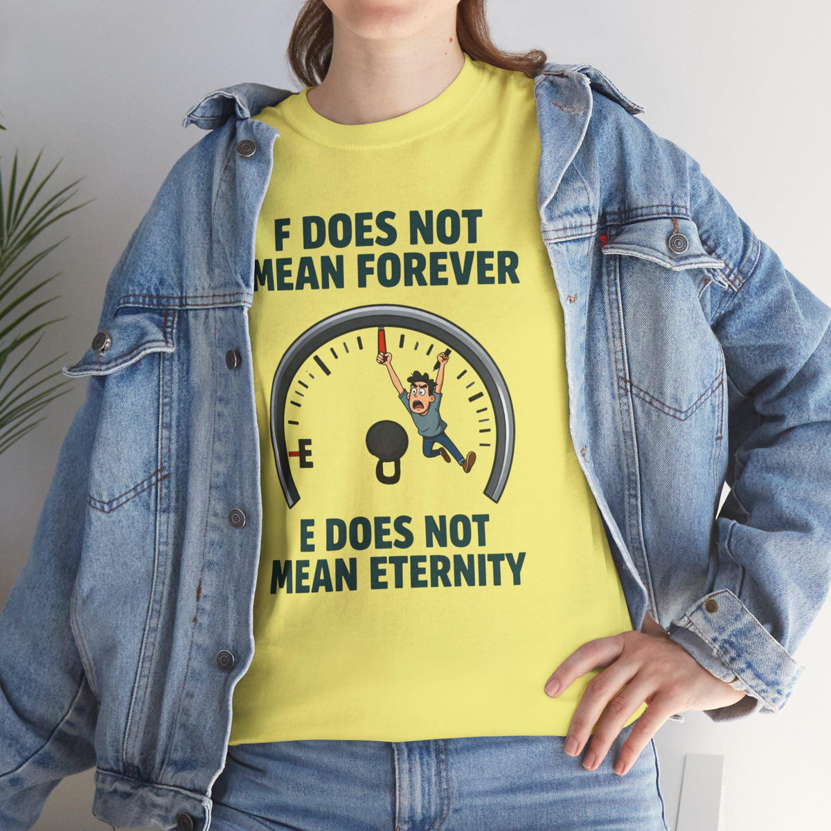 Fuel Gauge Humor T-Shirt | Automotive Wit Graphic Tee