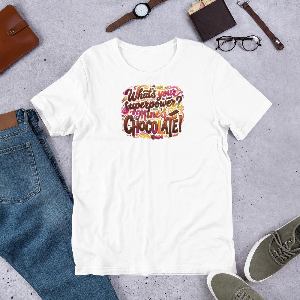 Chocolate Superpower T-Shirt – Funny Foodie Gift for Chocolate Lovers