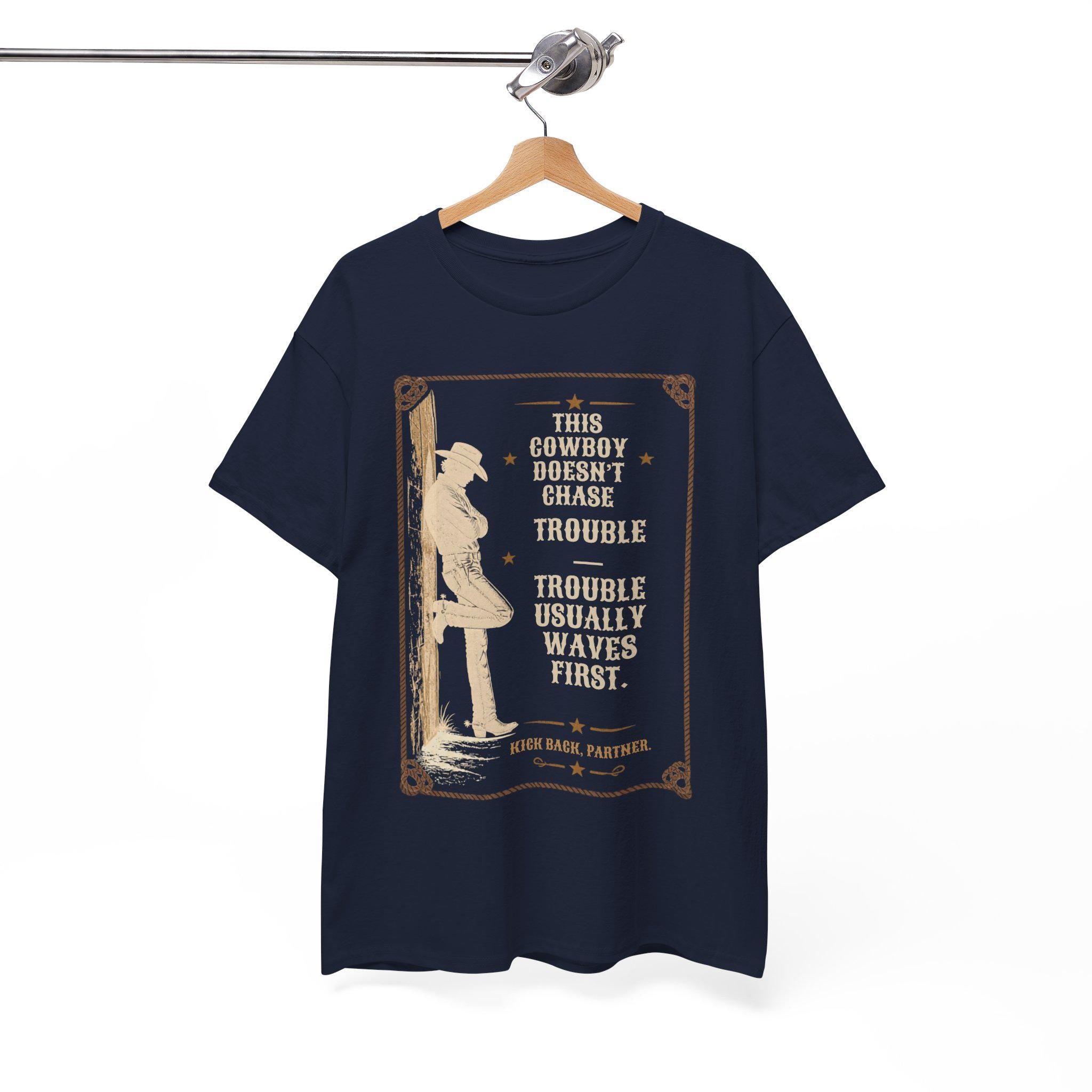 Cowboy Silhouette with Quote Tee | Western Vintage Poster, Rodeo Shirt