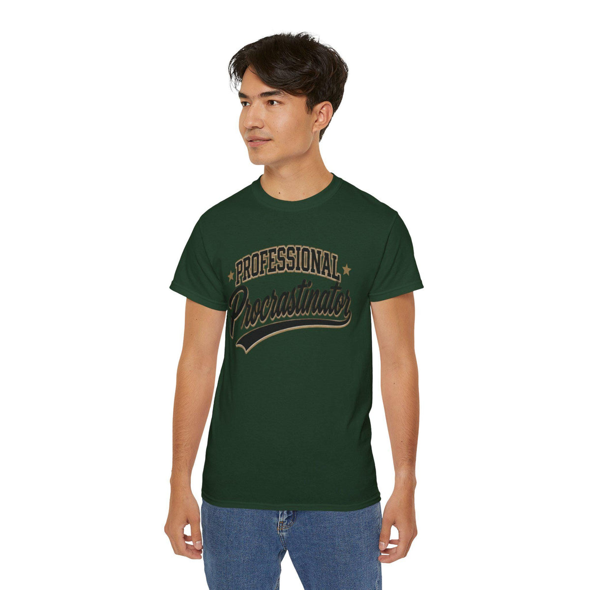 Professional Procrastinator T-Shirt | Retro Script Tee for him