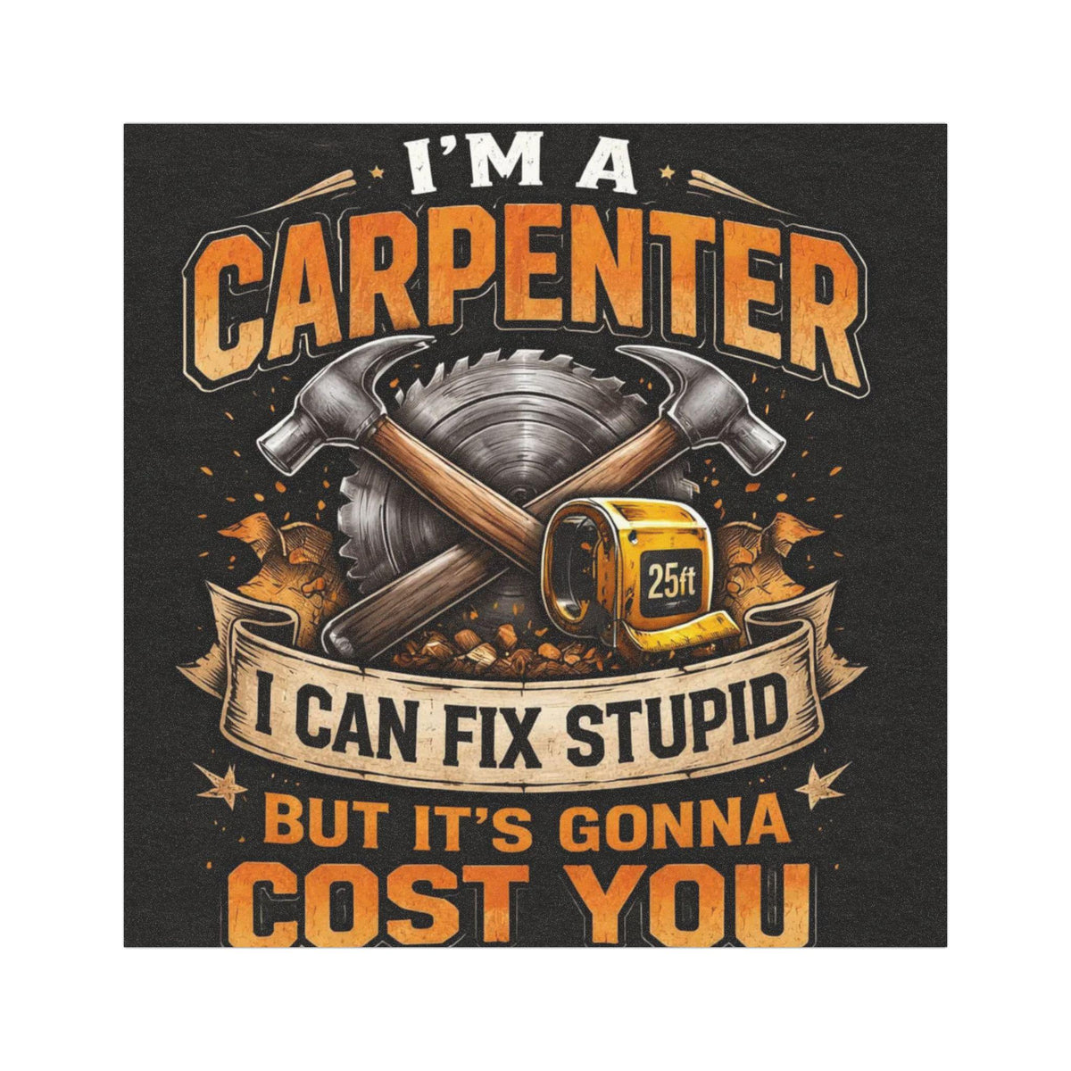 Carpenter Tools I Can Fix Stupid But It's Gonna Cost You Car Magnet