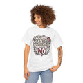 Love Sometimes Means No T-Shirt | Script Rose Illustration Slogan Tee