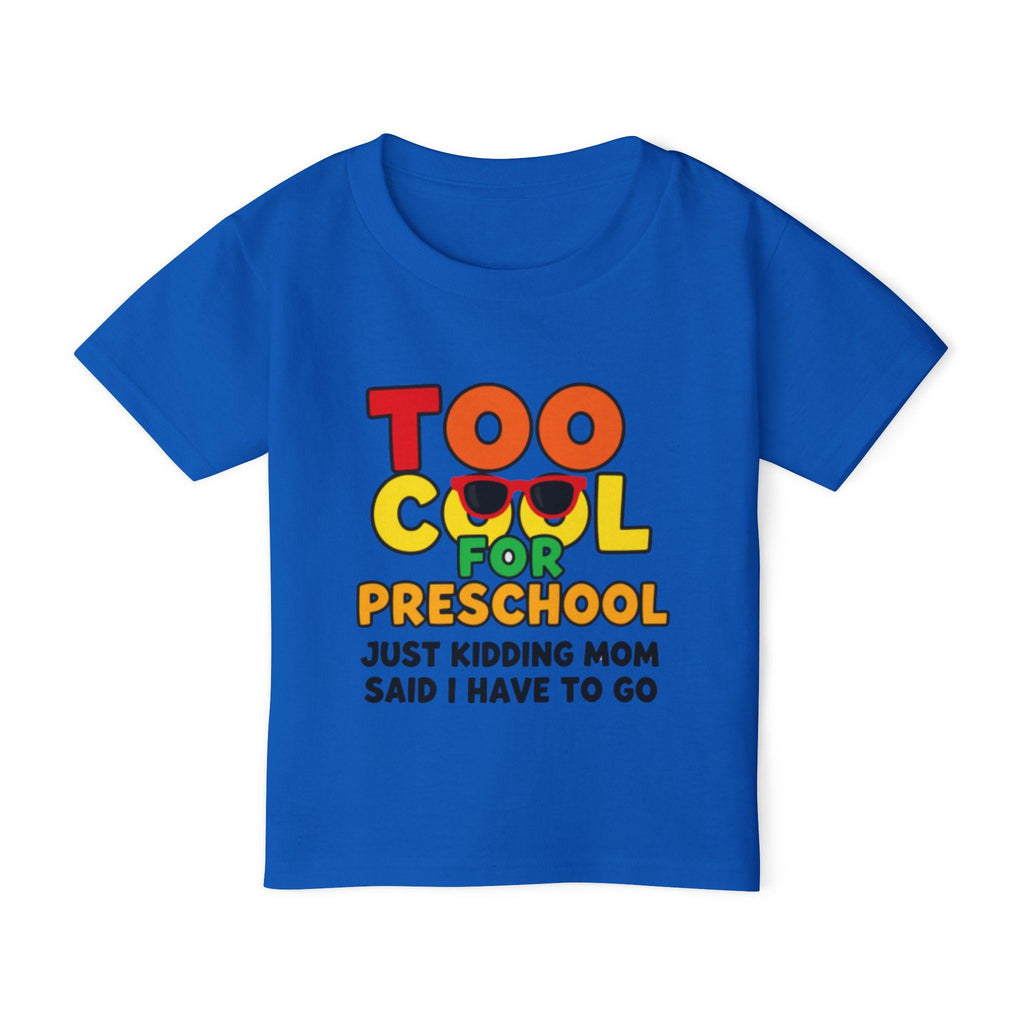 Toddler "Too Studious for Preschool" T-Shirt | Funny Sunglasses Graphic Tee