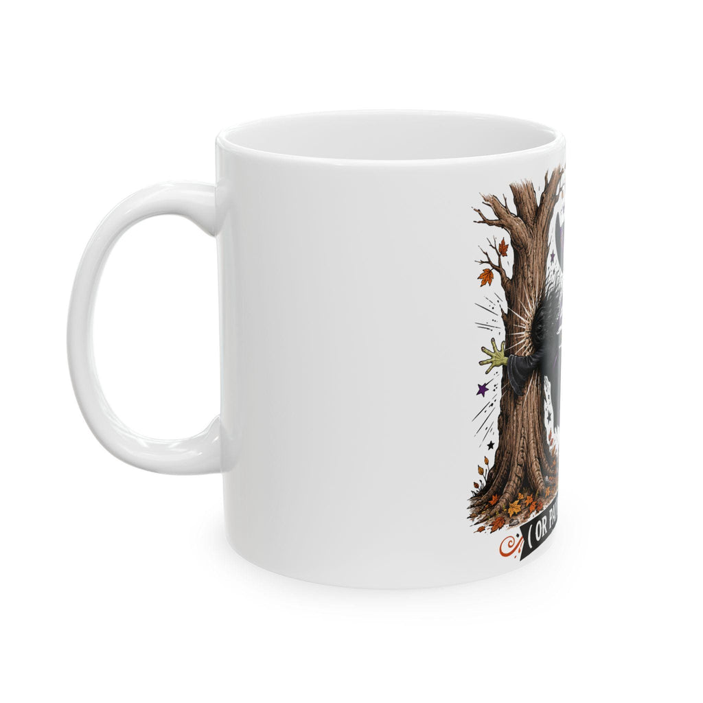 Witch Halloween Mug | Ceramic Coffee Cup, Sarcastic Flying Reminder