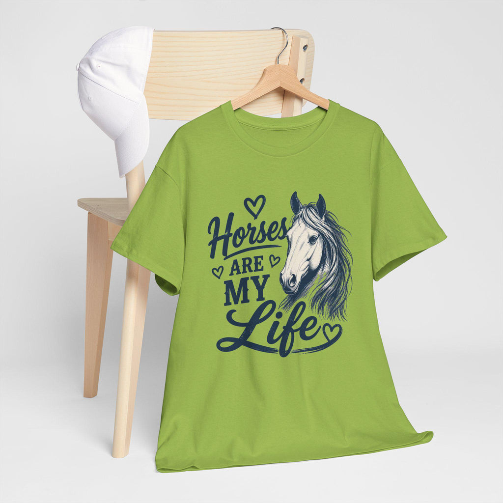 Horses Are My Life Tee | Horse Head Illustration, Equestrian Shirt