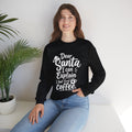 Dear Santa I Can Explain But First Coffee sweatshirt | Christmas crewneck