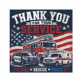 Thank You For Your Service Car Magnet | Fire Rescue Police car/truck decal