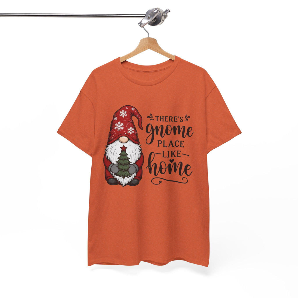 Gnome Place Like Home Tee | Christmas Gnome Holding Tree