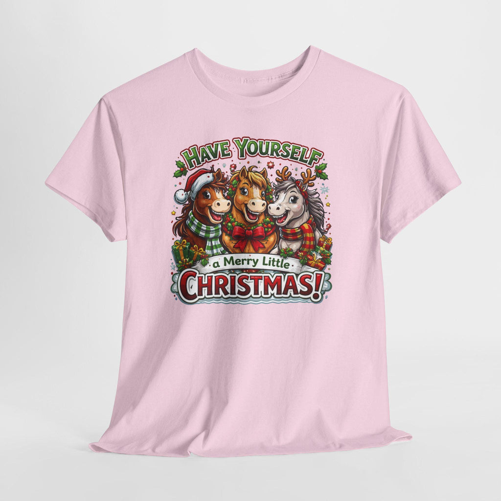Merry Christmas Tee | Three Horses Holiday Design