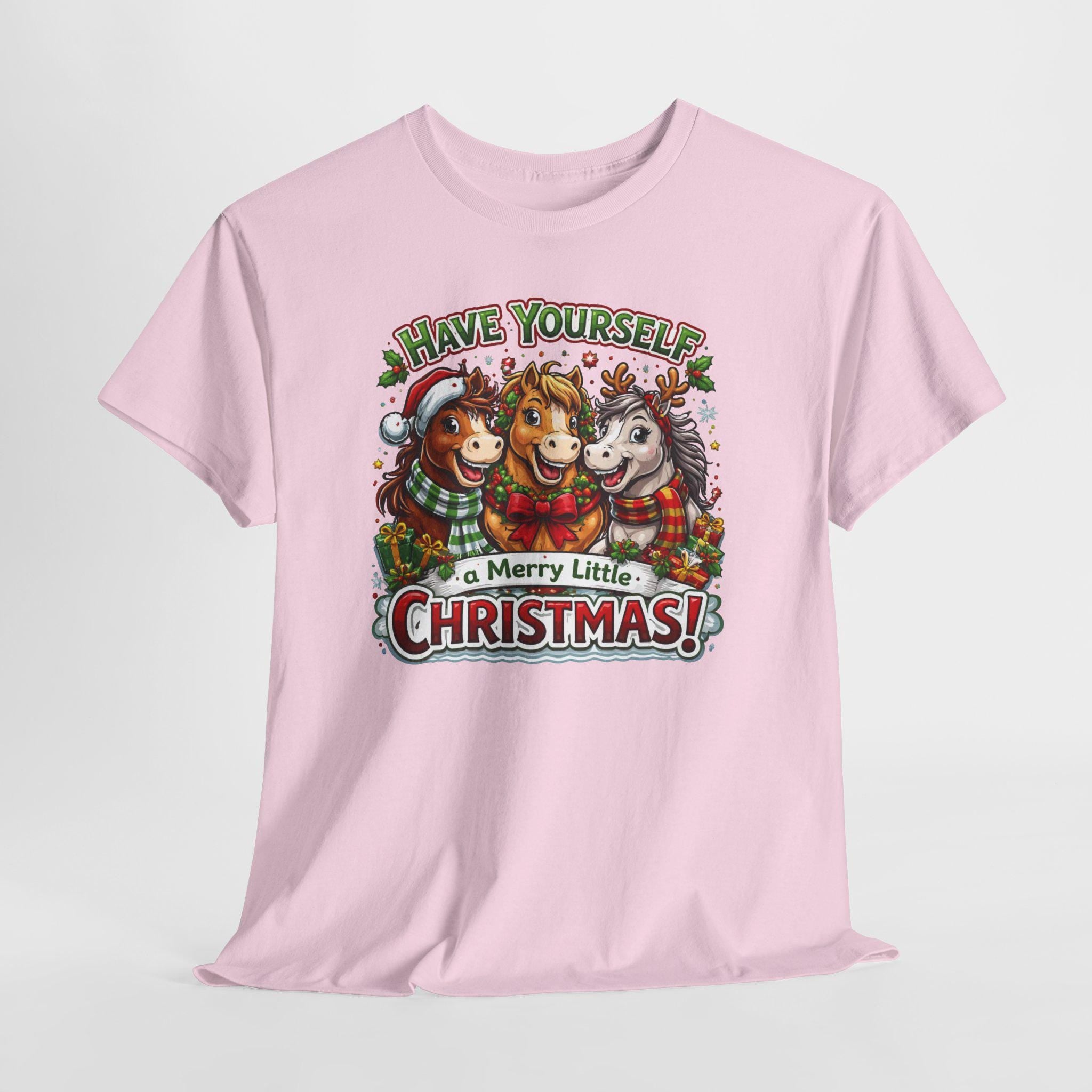 Merry Christmas Tee | Three Horses Holiday Design
