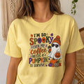 Spooky Pumpkin Ghost Tee | Fall Halloween Graphic Shirt