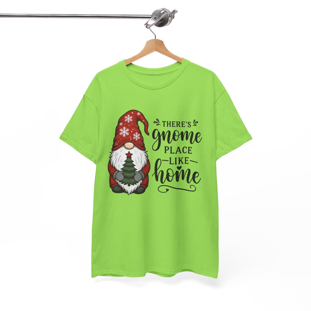 Gnome Place Like Home Tee | Christmas Gnome Holding Tree