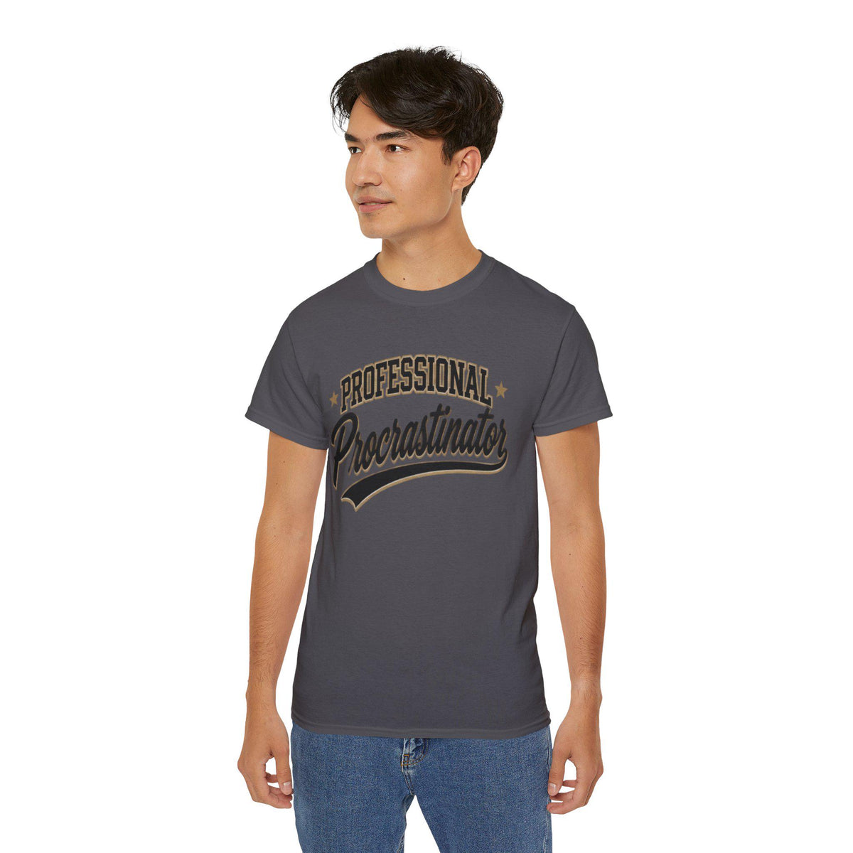 Professional Procrastinator T-Shirt | Retro Script Tee for him
