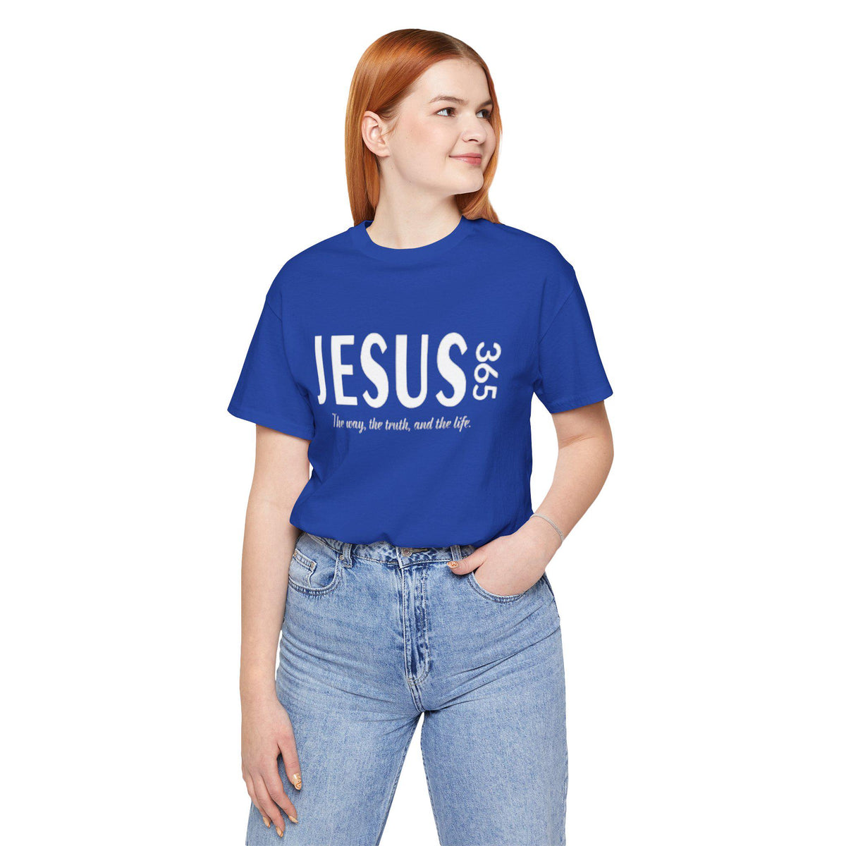Jesus 365 tee | Christian faith shirt, scripture verse design