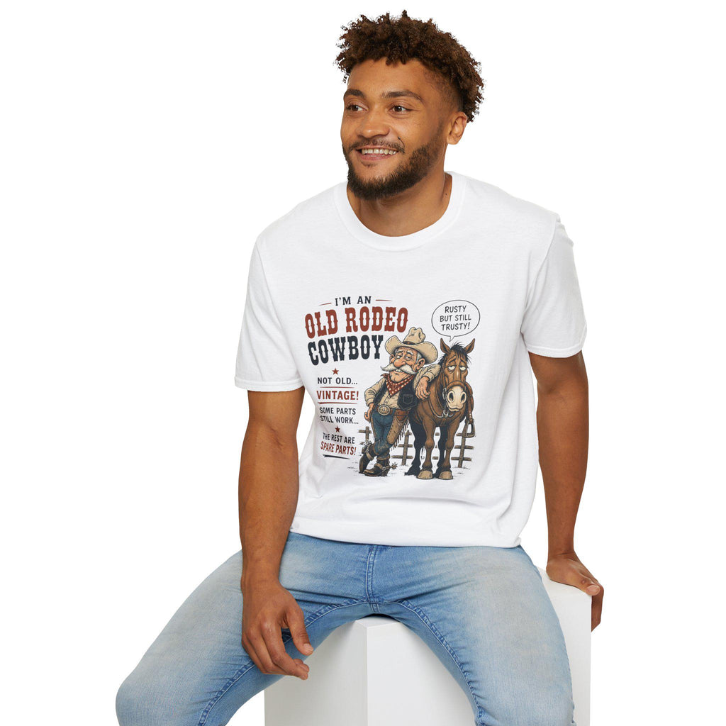 Old Rodeo Cowboy T-Shirt | Vintage Western Cowboy Graphic