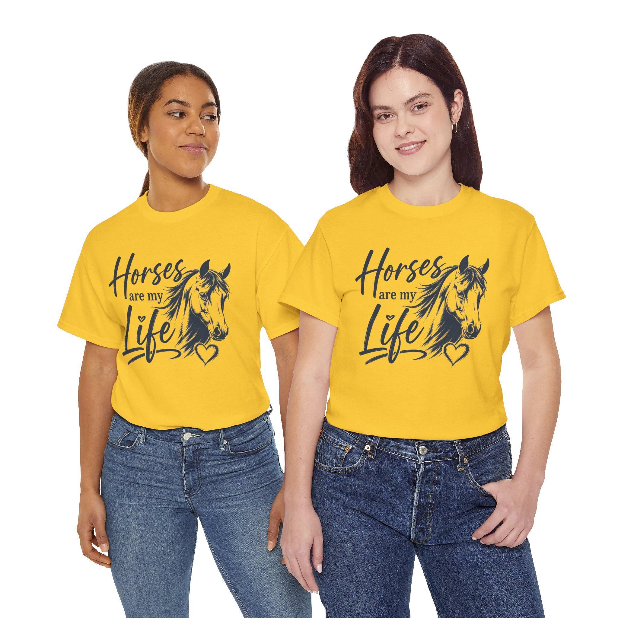 Horses Are My Life tee | Horse Lover Graphic Shirt, Equestrian Design