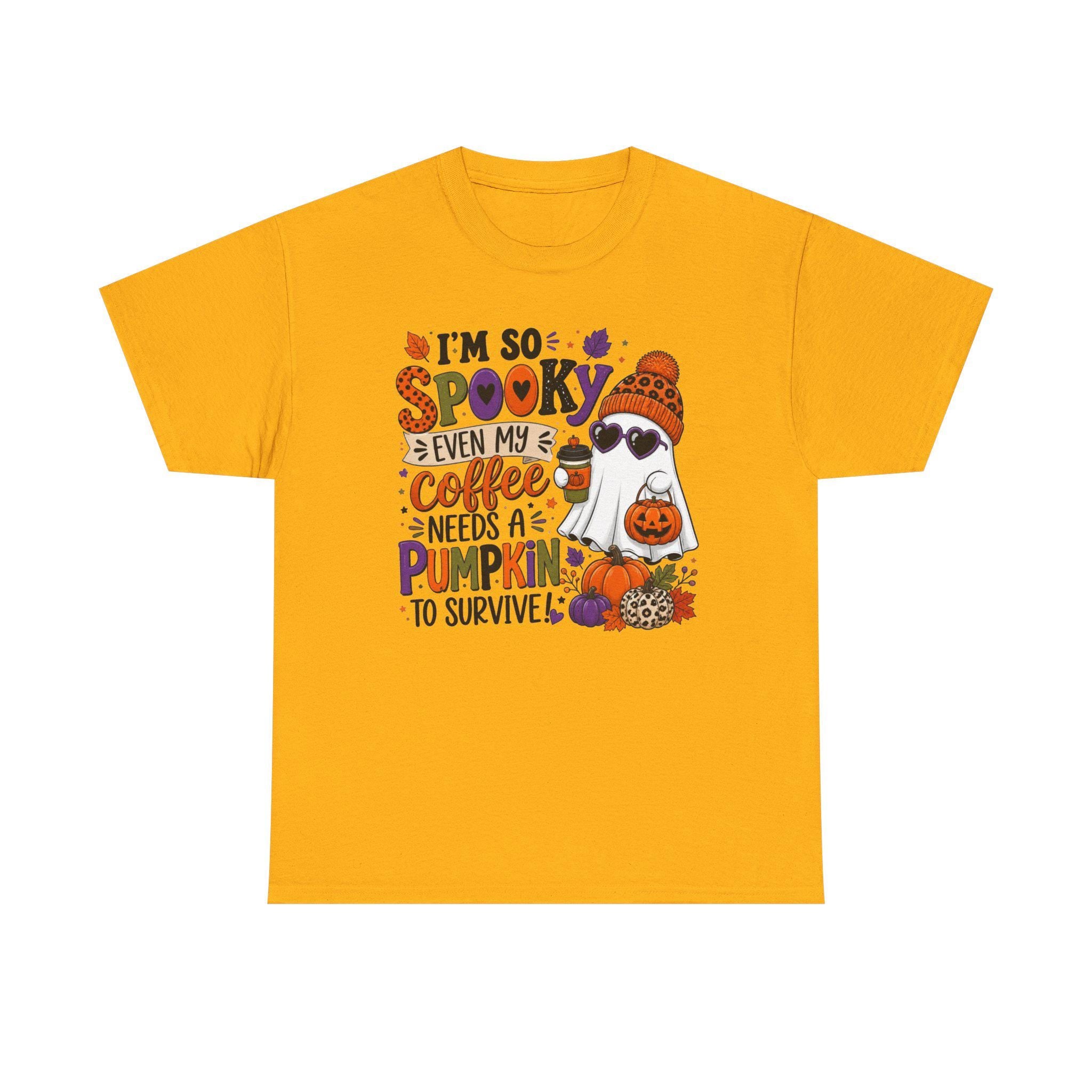 Spooky Pumpkin Ghost Tee | Fall Halloween Graphic Shirt