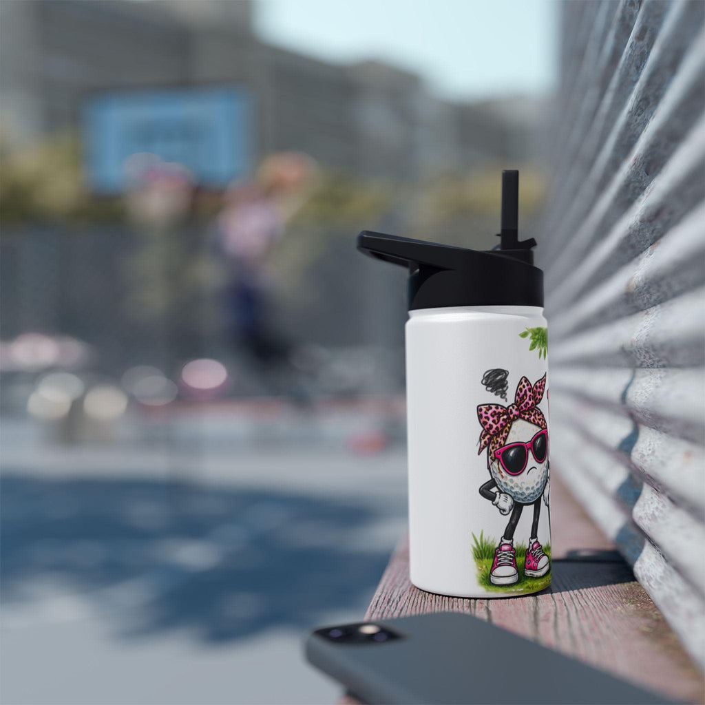 Golf Humor Water Bottle | Stainless Steel Insulated Tumbler, Cheeky Sporty Vibe