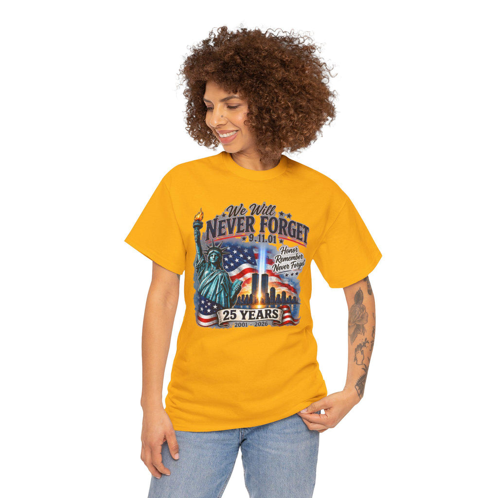 Never Forget 9/11 Memorial Tee | 911 Rememberence , 25 Years