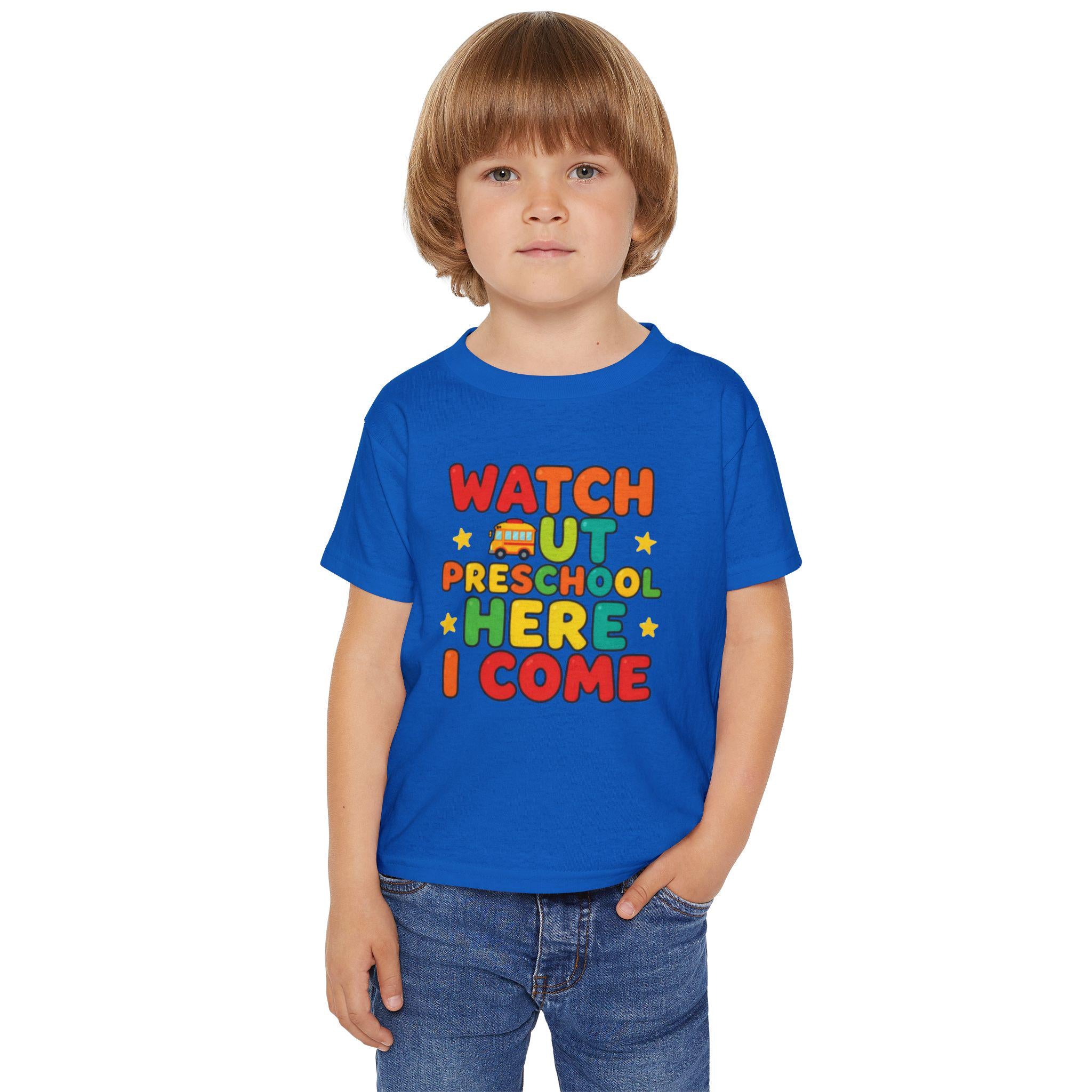 Watch Out Preschool Here I Come Toddler T-shirt | Back to School Kids Shirt