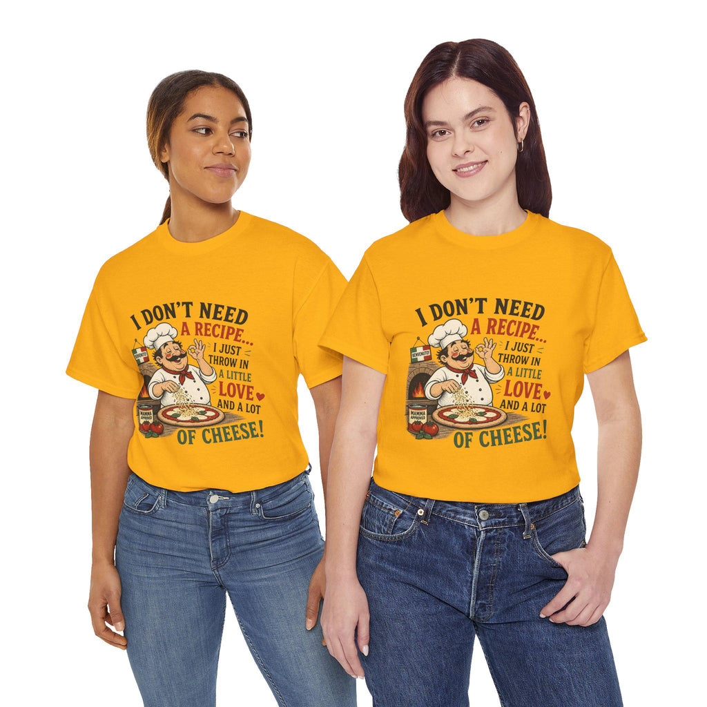 Humorous Chef Illustration T-Shirt | Funny Cooking Quote Tee