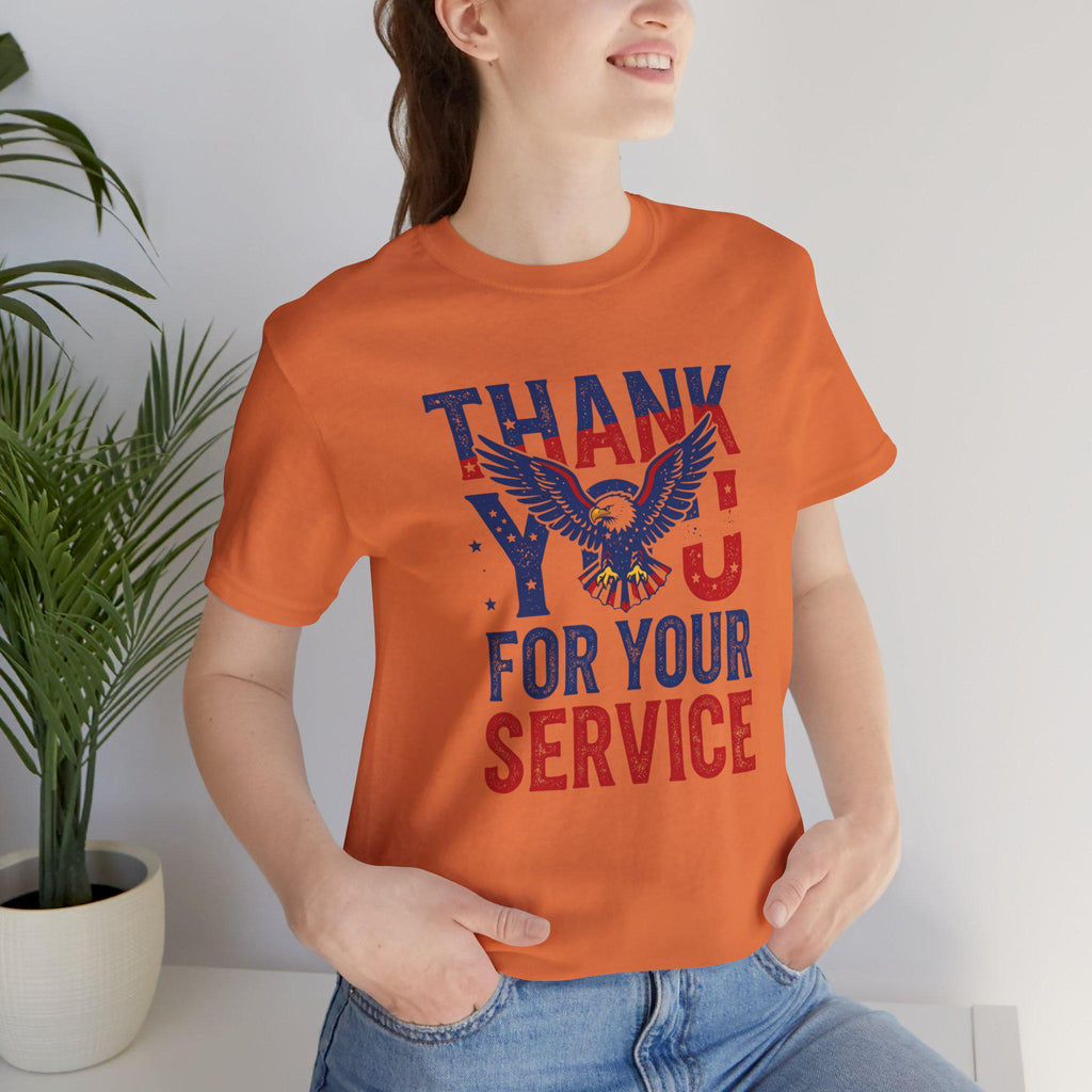 Thank You For Your Service T-Shirt | American Eagle Patriotic Military Tribute