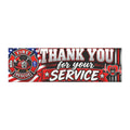 Fire Rescue Car Magnet | Maltese Cross, American Flag Tribute