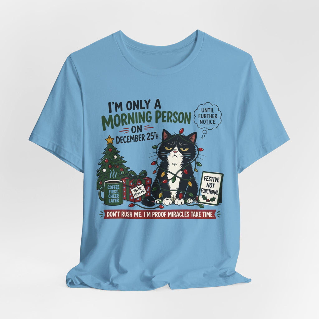 Grumpy Cat Christmas T-Shirt | December 25th Morning Person Tee