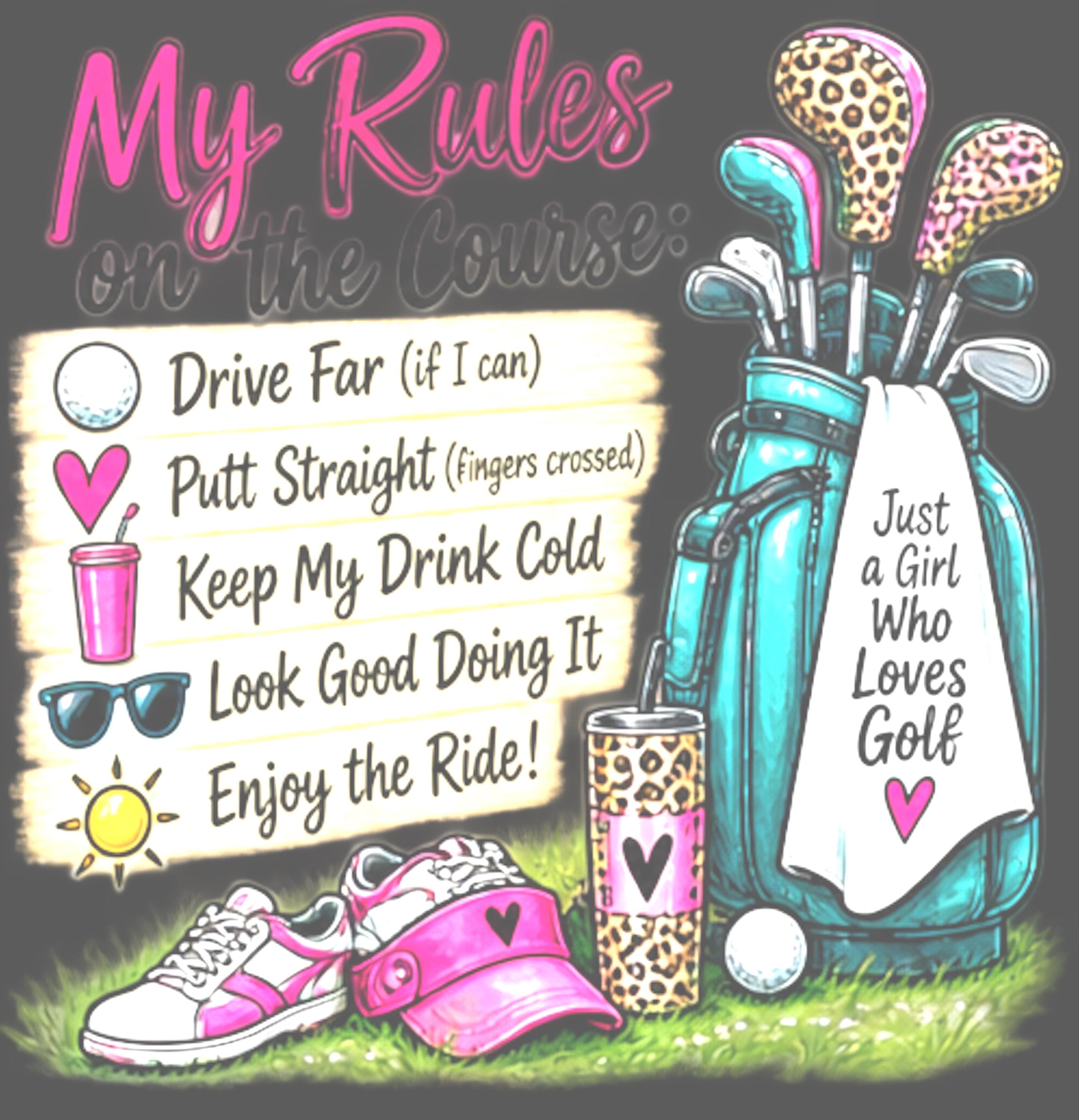 My Rules of the Course Golf Water Bottle | Stainless Steel Insulated