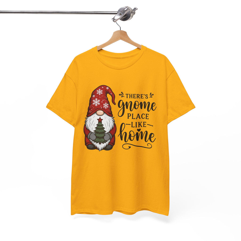 Gnome Place Like Home Tee | Christmas Gnome Holding Tree