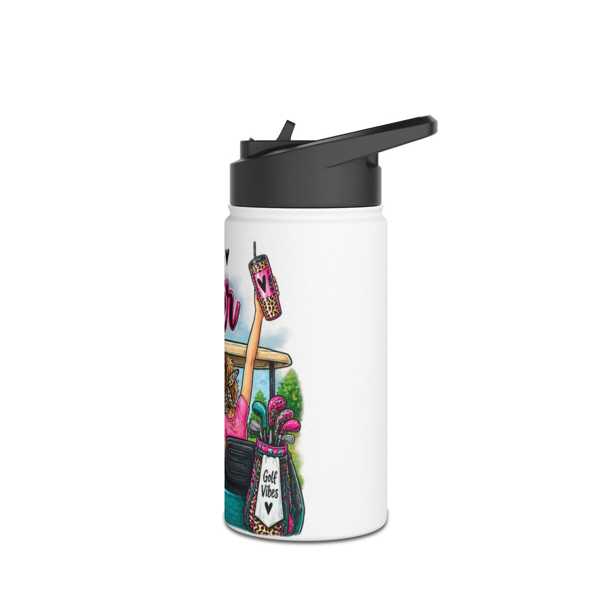 Golf Cart Water Bottle | Life is Better on the Course, Insulated Stainless Steel
