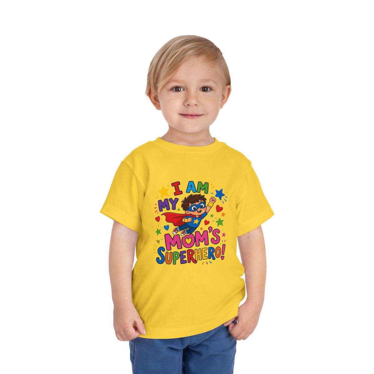 Toddler Superhero Shirt, I Am My Mom's Superhero, Playful Graphic Tee