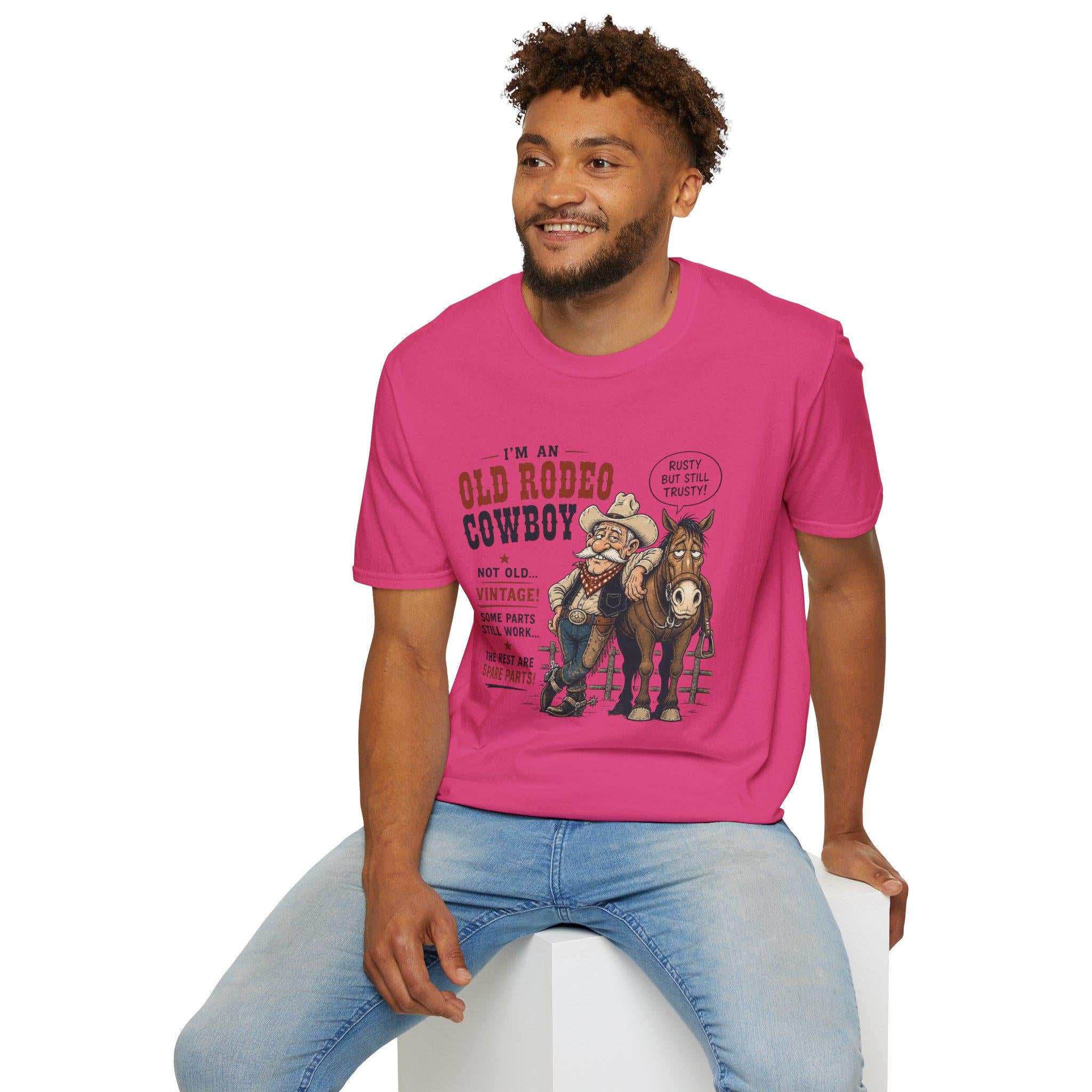 Old Rodeo Cowboy T-Shirt | Vintage Western Cowboy Graphic