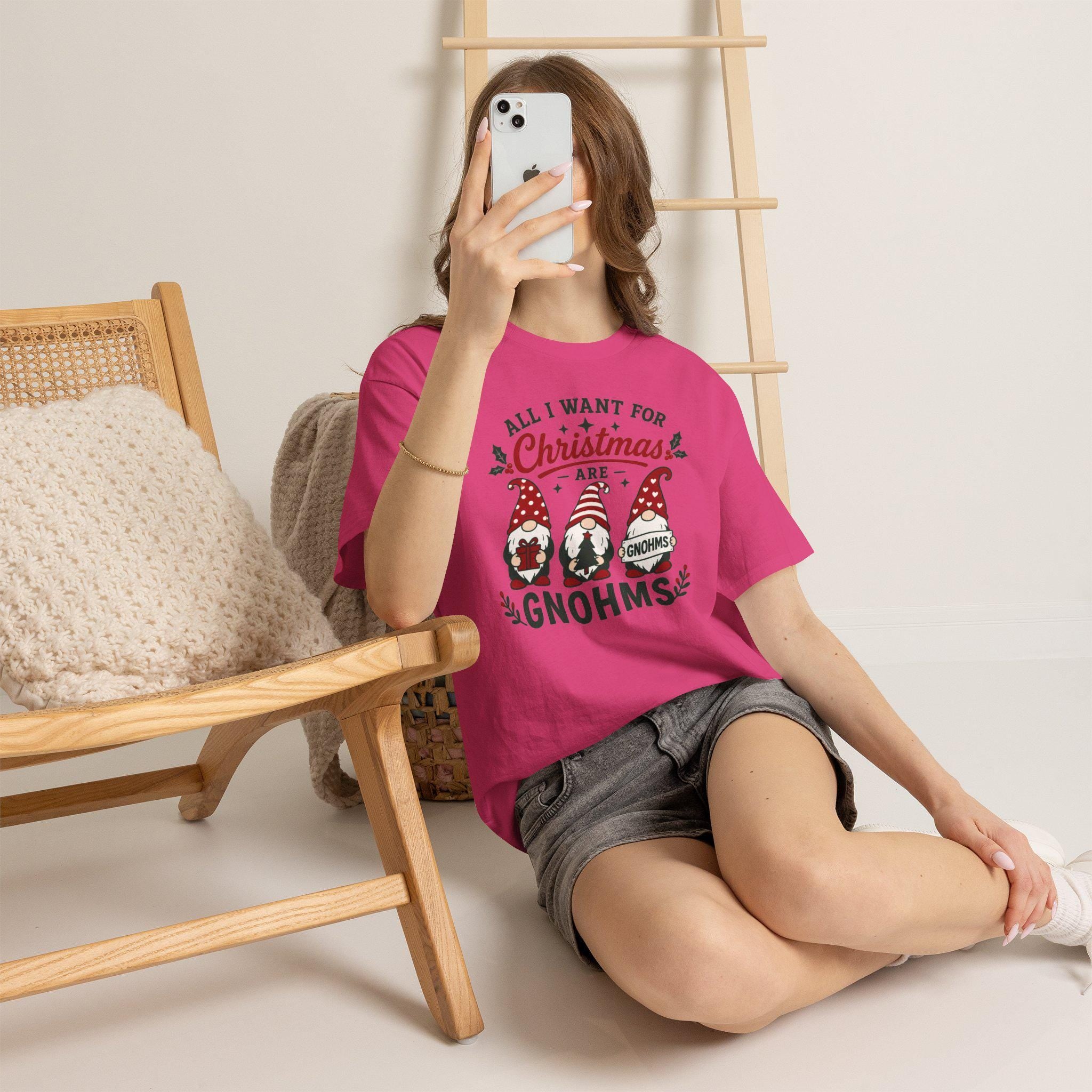 All I Want for Christmas Are Gnomes T-Shirt | Christmas Gnome Tee