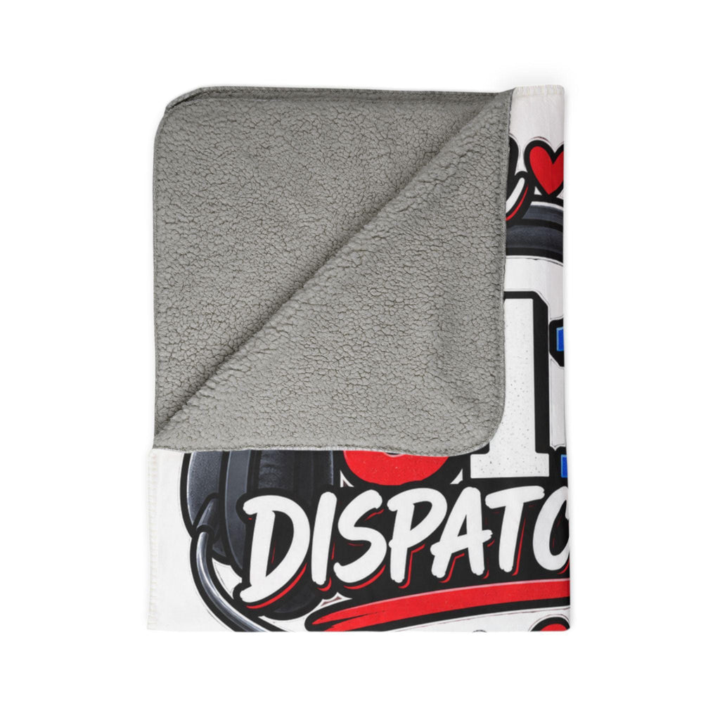 911 Dispatcher Fleece Sherpa Blanket | Calm Voice in Chaos EMS Design